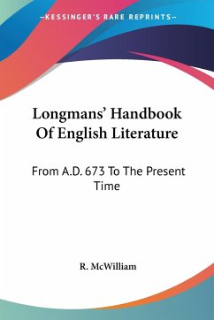 Longmans' Handbook Of English Literature