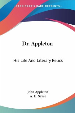 Dr. Appleton - Appleton, John; Sayce, A. H.