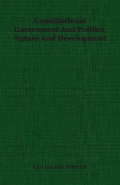 Cover Constitutional Government And Politics, Nature And Development