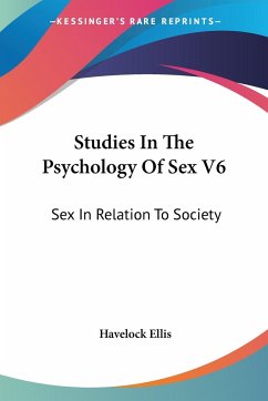 Studies In The Psychology Of Sex V6