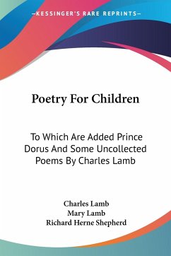 Poetry For Children - Lamb, Charles; Lamb, Mary