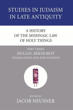 A History of the Mishnaic Law of Holy Things, Part 3