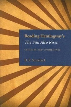 Cover Reading Hemingway's the Sun Also Rises