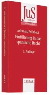 Cover Einführung in das spanische Recht