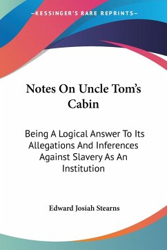 Notes On Uncle Tom's Cabin