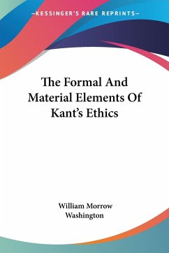 The Formal And Material Elements Of Kant's Ethics