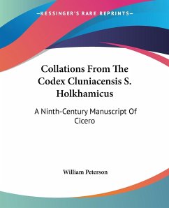 Collations From The Codex Cluniacensis S. Holkhamicus