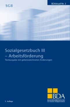Cover Sozialgesetzbuch (SGB) III - Arbeitsförderung