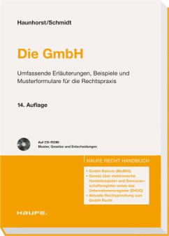 Die GmbH, m. CD.ROM - Schmidt, Christian H.;Haunhorst, Karl H.