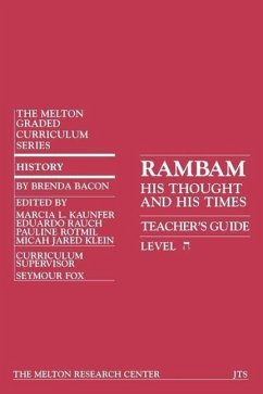 Rambam: His Thought and His Time (Teacher's Guide) - Bacon, Brenda
