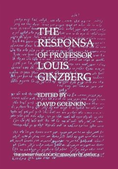 The Responsa of Professor Louis Ginzberg