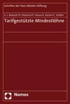 Tarifgestützte Mindestlöhne - Bieback, Karl-Jürgen;Dieterich, Thomas;Hanau, Peter