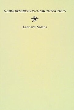 Cover Geburtsschein. Geboortebewijs