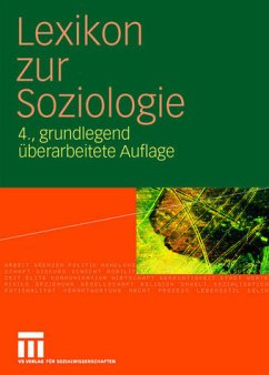 Lexikon zur Soziologie - Fuchs-Heinritz, Werner / Lautmann, Rüdiger / Rammstedt, Otthein et al. (Hgg.)