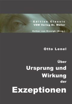 Über Ursprung und Wirkung der Exzeptionen - Lenel, Otto