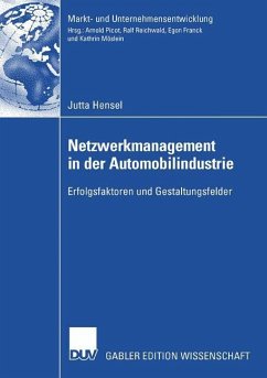 Netzwerkmanagement in der Automobilindustrie - Hensel, Jutta