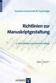 Richtlinien zur Manuskriptgestaltung Richtlinien zur Manuskriptgestaltung