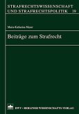 Beiträge zum Strafrecht