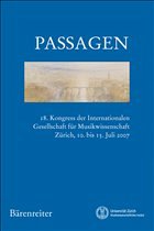 Passagen - Hinrichsen, Hans-Joachim / Lütteken, Laurenz (Hgg.)
