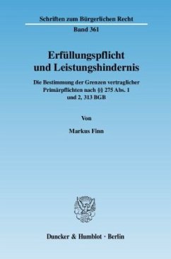 Erfüllungspflicht und Leistungshindernis. - Finn, Markus