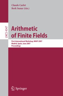 Arithmetic of Finite Fields - Carlet, Claude (Volume ed.) / Sunar, Berk