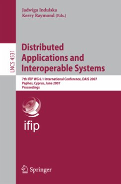 Distributed Applications and Interoperable Systems - Indulska, Jadwiga (Volume ed.) / Raymond, Kerry