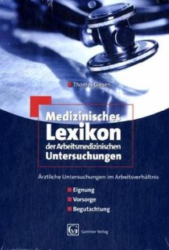 Cover Medizinisches Lexikon der Arbeitsmedizinischen Untersuchungen