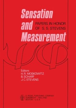 Sensation and Measurement - Moskowitz