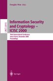 Information Security and Cryptology - ICISC 2000