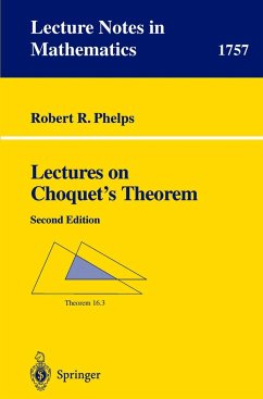 Lectures on Choquet's Theorem - Phelps, Robert R.