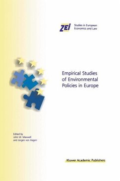 Empirical Studies of Environmental Policies in Europe - Maxwell, John W. / von Hagen, Jürgen (Hgg.)