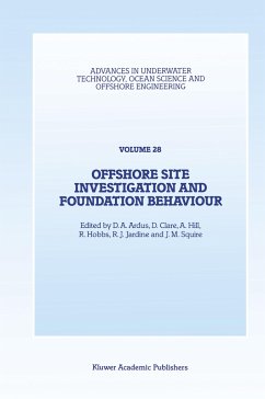 Offshore Site Investigation and Foundation Behaviour - Ardus, D.A. / Clare, D. / Hill, A. / Hobbs, R. / Jardine, R.J. / Squire, J.M. (eds.)