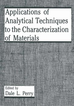 Applications of Analytical Techniques to the Characterization of Materials - Perry, D.L. (Hrsg.)