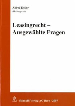 Cover Leasingrecht - Ausgwählte Fragen (f. d. Schweiz)