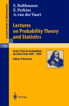 Lectures on Probability Theory and Statistics - Bolthausen, Erwin;Perkins, Edwin;Vaart, Aad, van der