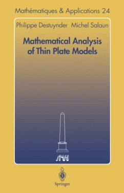 Mathematical Analysis of Thin Plate Models - Destuynder, Philippe;Salaun, Michel