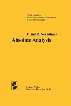 Absolute Analysis - Nevanlinna, Frithjof;Nevanlinna, Rolf