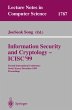 Information Security and Cryptology -... - Bild 1