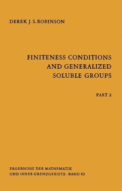 Finiteness Conditions and Generalized Soluble Groups - Robinson, Derek