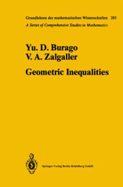 Geometric Inequalities - Burago, Yurii D.;Zalgaller, Viktor A.