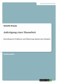 Cover Anfertigung einer Hausarbeit