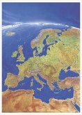 Stiefel Wandkarte Großformat Europa, Panorama, ohne Metallstäbe