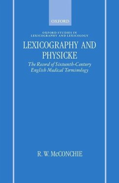 Lexicography and Physicke - McConchie, R W