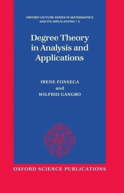 Degree Theory in Analysis and Applications - Fonseca, Irene; Gangbo, Wilfrid