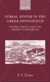 Verbal Syntax in the Greek Pentateuch