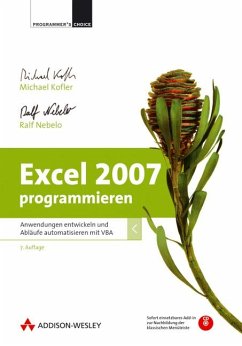 Excel 2007 programmieren, m. CD-ROM - Kofler, Michael; Nebelo, Ralf