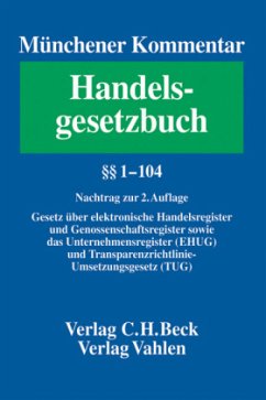 Erstes Buch, Handelsstand, Paragraphen 1-104, Nachtrag zur 2. Auflage / Münchener Kommentar zum Handelsgesetzbuch (HGB) Bd.1 - Krafka, Alexander