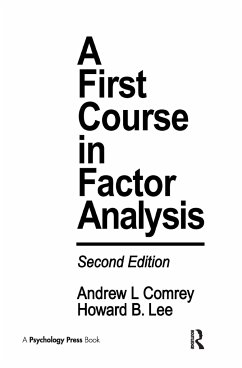 A First Course in Factor Analysis - Comrey, Andrew L; Lee, Howard B