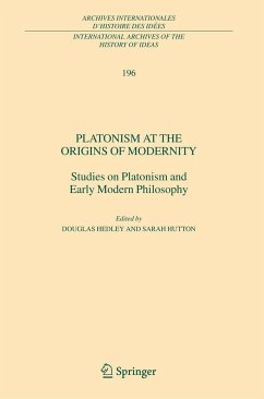 Platonism at the Origins of Modernity - Hutton, Sarah / Hedley, Douglas (eds.)
