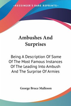 Ambushes And Surprises - Malleson, George Bruce